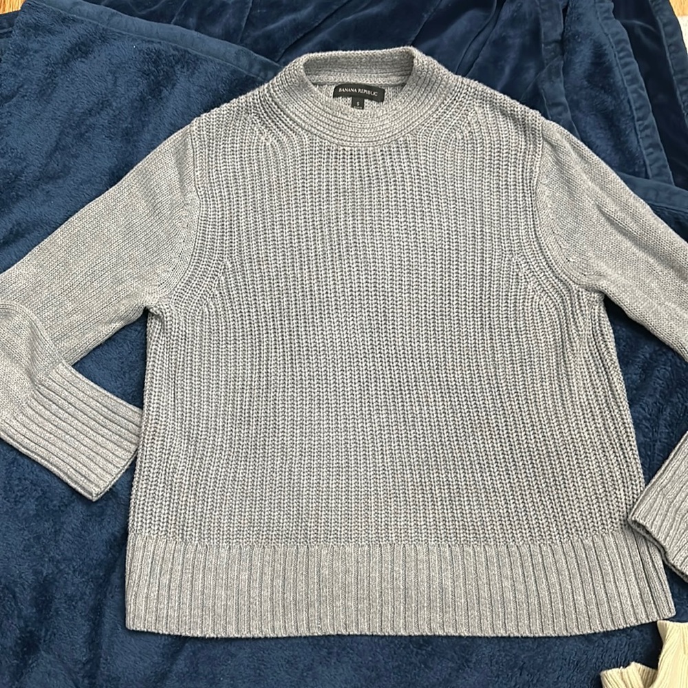 Cable Grey sweater.